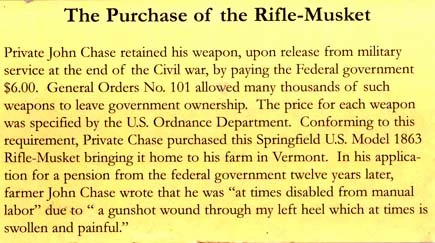 The musket goes home to Vermont