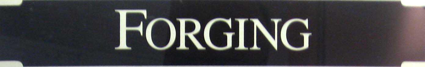 shaping metal with heat & hammering