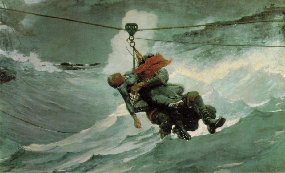 THE LIFE LINE, by Winslow Home, 1884