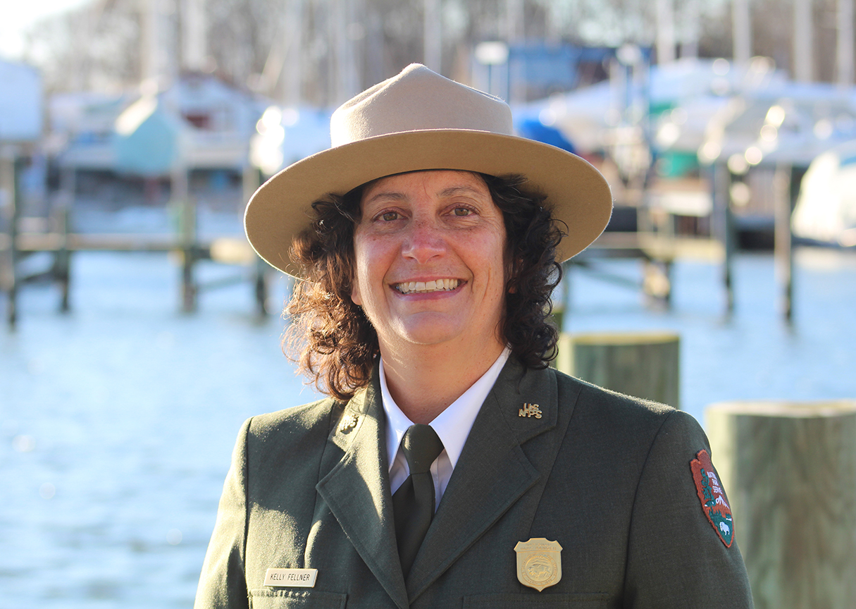 Kelly Fellner a woman in a park service uniform