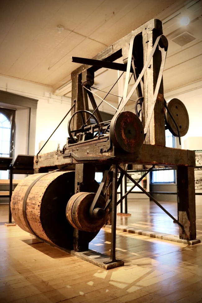 A Blanchard Lathe machine from the early 1800s.