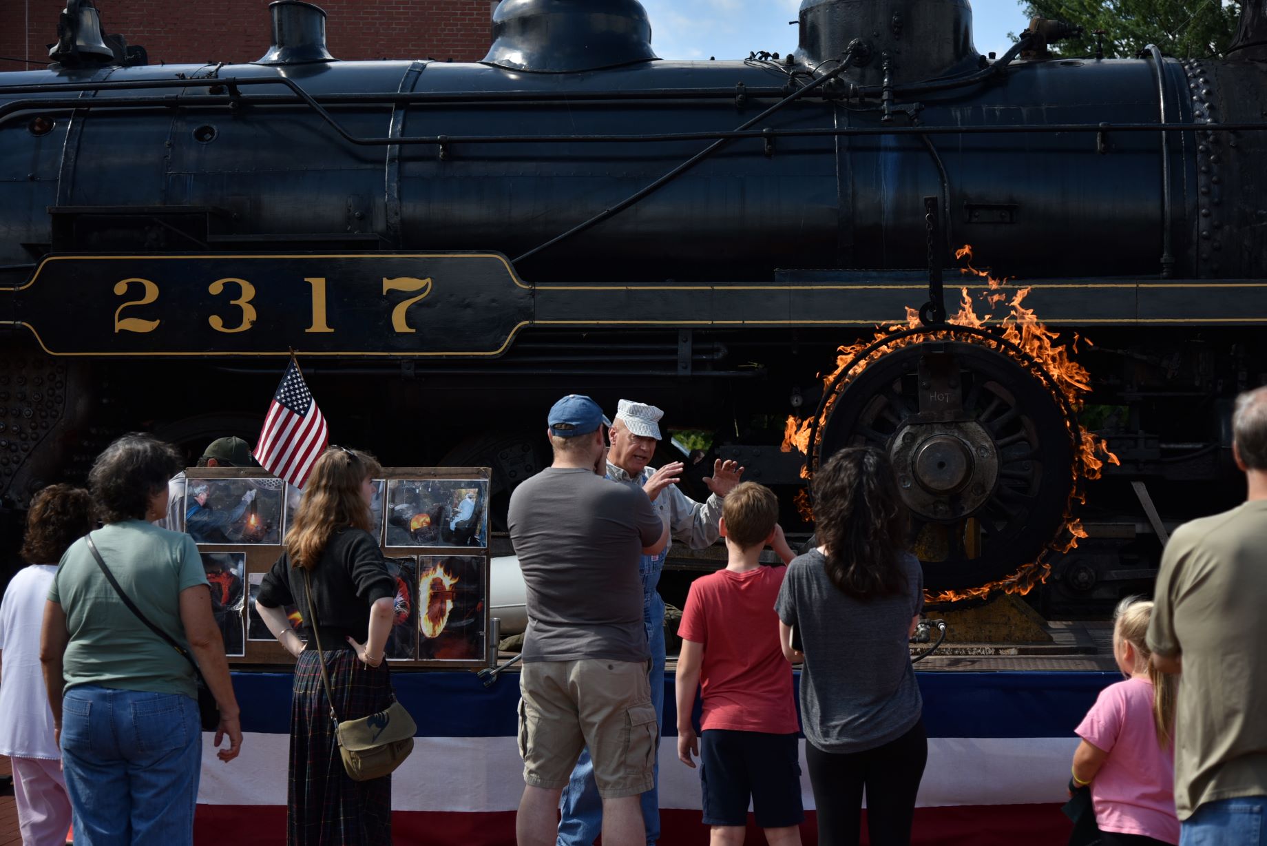 'Ring of Fire' demonstration at Steamtown 'Ring of Fire' demonstration at Steamtown
