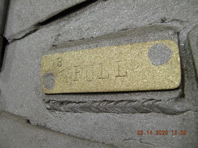 gauge tag for ¾ full