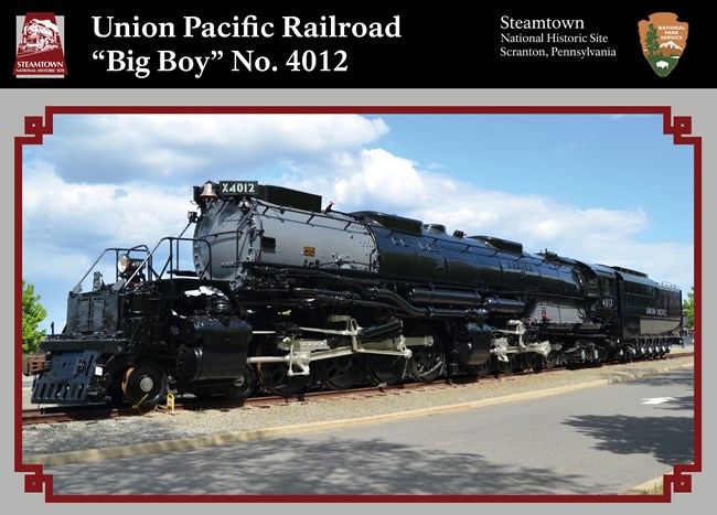 image of union pacific 4012 trading card