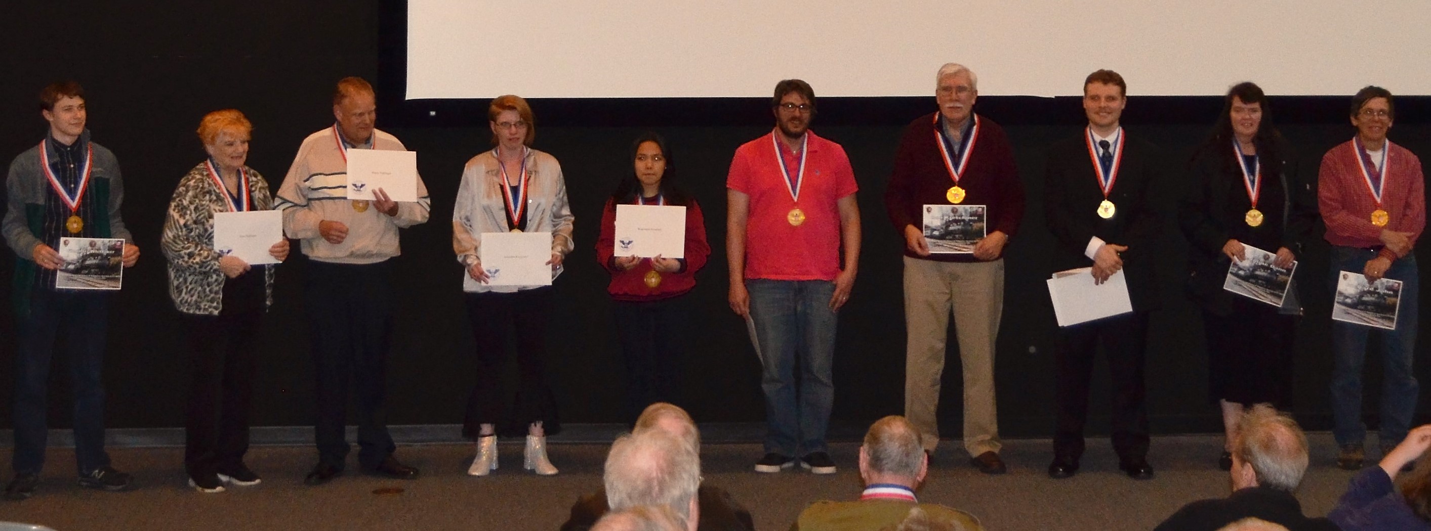 2019 Steamtown NHS President's Volunteer Service Award Gold Medal Recipients Some of the Steamtown NHS President's Volunteer Service Award Gold Medal Recipients
