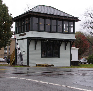 East Stroudsburg, PA tower along former Delaware, Lackawanna and Western Railroad