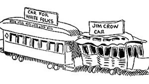 "White" and "Jim Crow" streetcars; racial segregation in the United States as cartooned by John McCutcheon