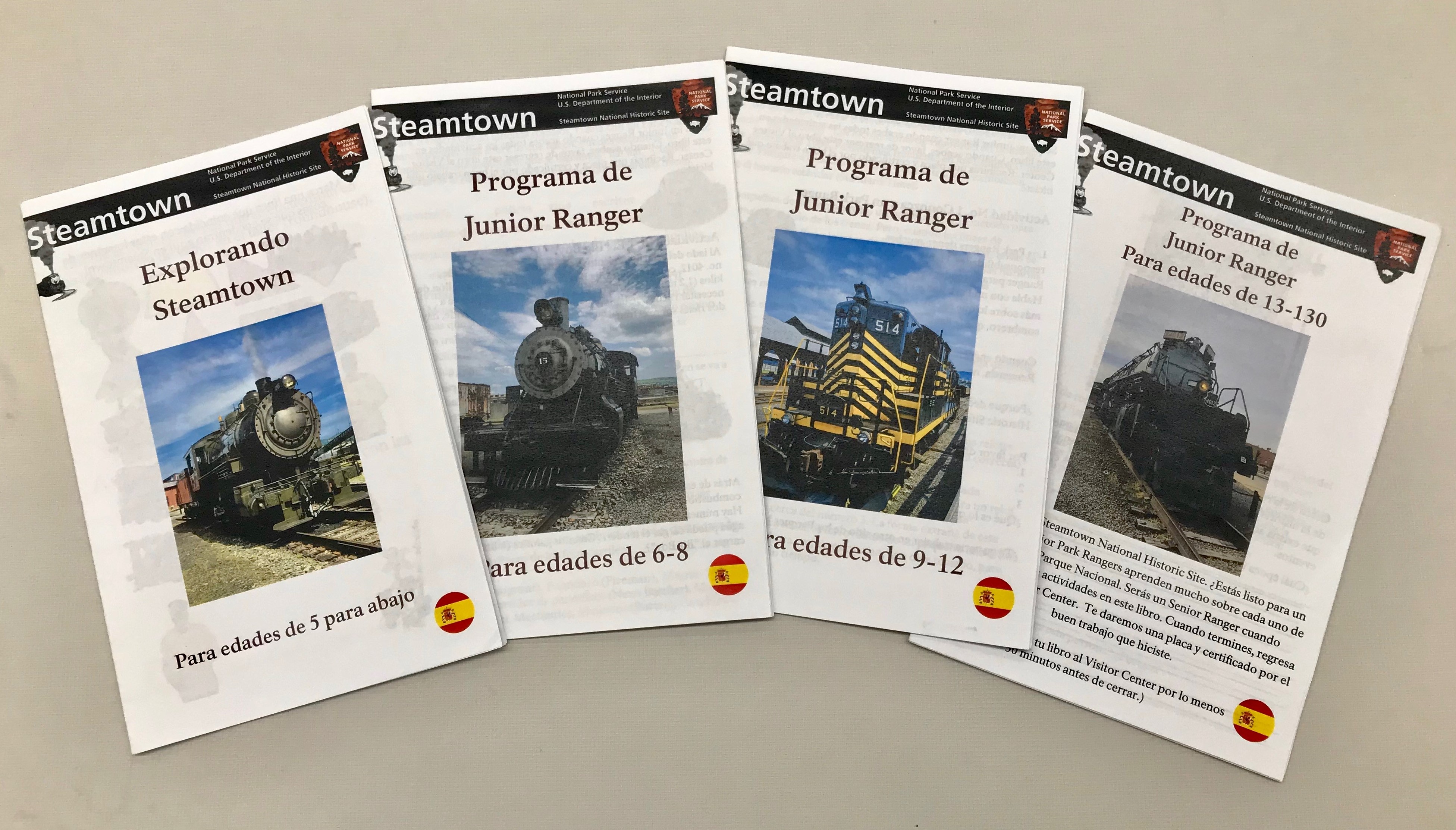 Four junior ranger programs in Spanish Four junior ranger programs in Spanish