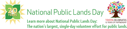 National Public Lands Day 2013 logo National Public Lands Day 2013 logo