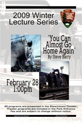 Poster for Steve Barry't program, "You Can Almost Go Home Again." Poster for Steve Barry't program, "You Can Almost Go Home Again."