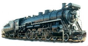 Grand Trunk Western Railway, built in the 1920s, has a large 'beetle' brow and cylindrical tender.