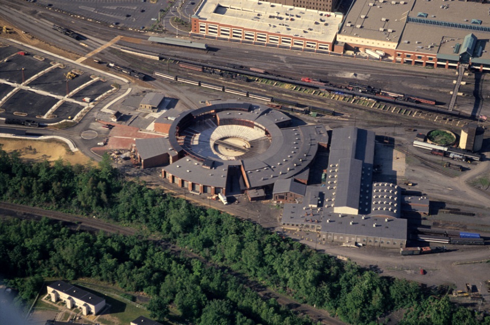 Aerial image of Steamtown National Historic Site Aerial image of Steamtown National Historic Site