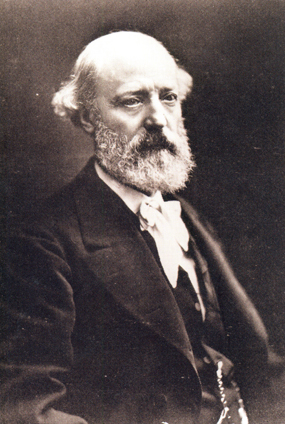 A portrait of Eugene Viollet-le-Duc. 