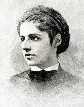 A portrait of Emma Lazarus.