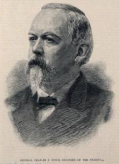 An illustration of Charles P. Stone from Harper’s Weekly in 1886.