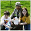 Ranger with two children
