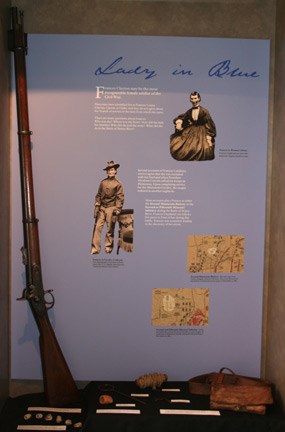 Lady in Blue Exhibit