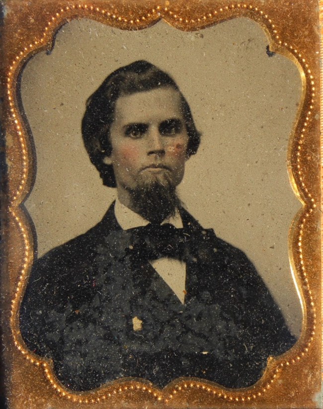 Tintype image of Elbert Miller