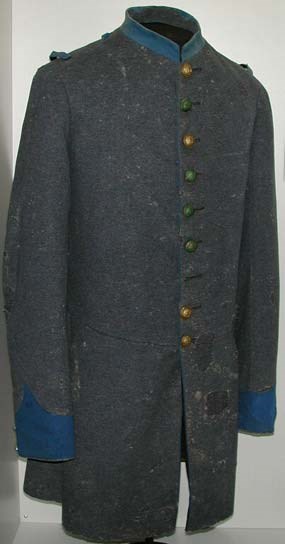 Kentucky State Guard coat worn by Henry Hall of the 4th Kentucky Infantry, CSA Kentucky State Guard coat worn by Henry Hall of the 4th Kentucky Infantry, CSA