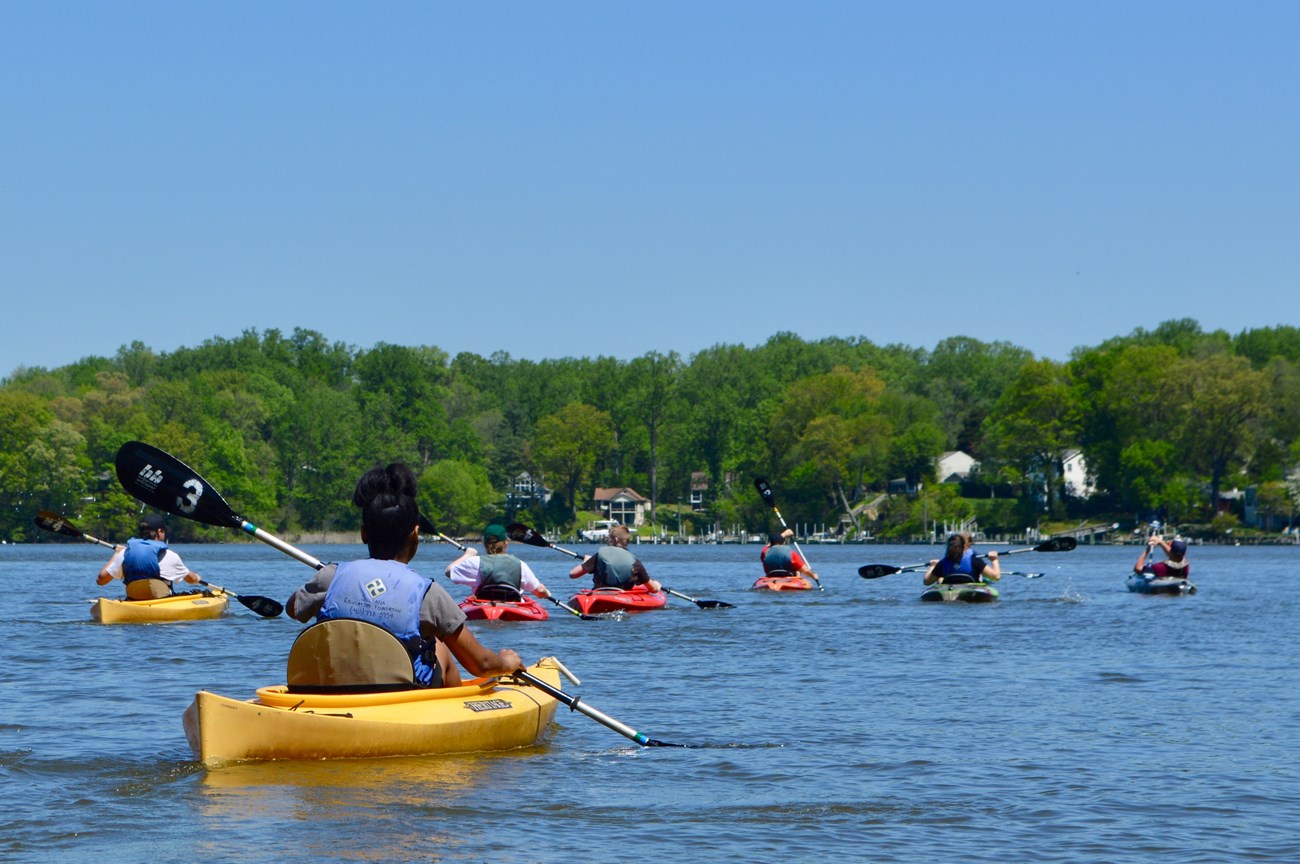 Paddlers on the water on the Easternshore of MD Photo by Chris Cerino
