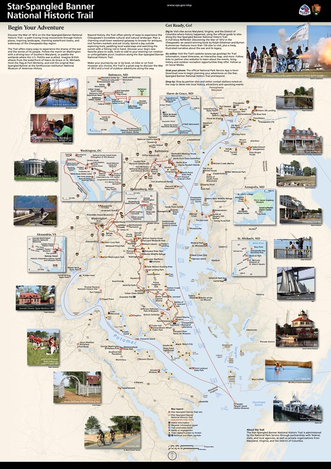 Map of Star-Spangled Banner National Historic Trail