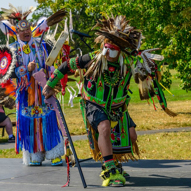 Native American protectors at Fort McHenry NPS/Ervin