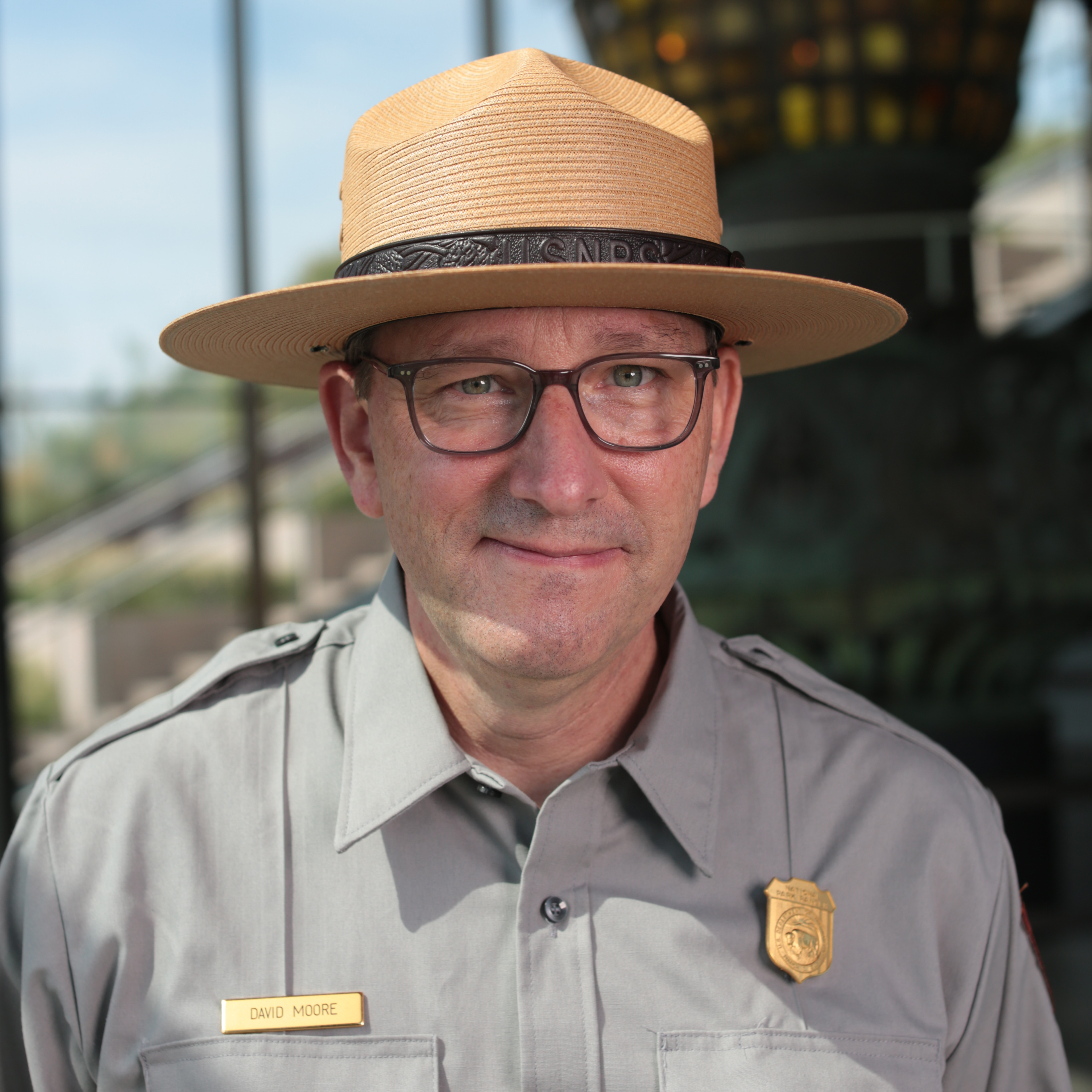 A man in a park service uniform