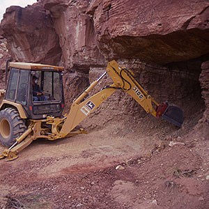 tractor filling mine opening tractor filling mine opening