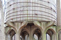 Wooden water tower