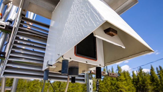 Close up of a piece of visibility monitoring equipment