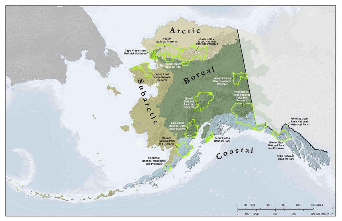 Generalized map of Alaska's ecoregions