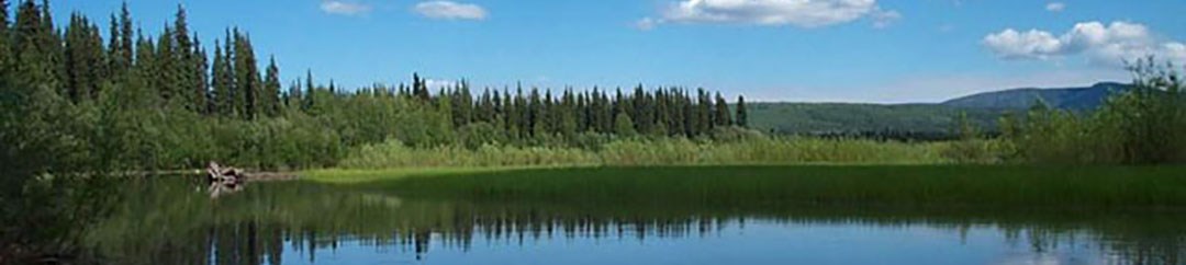 Blue skies and blue waters of the Kandik River