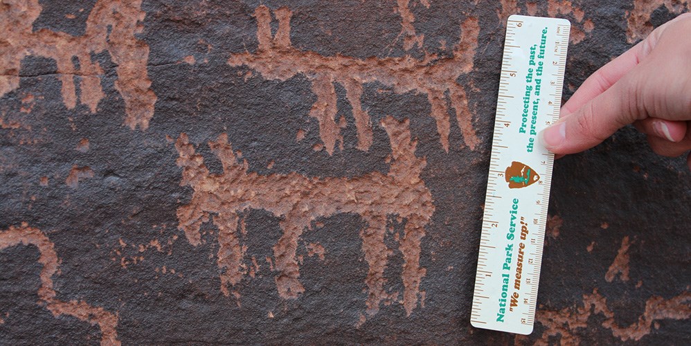 Measuring Petroglyph at PETR