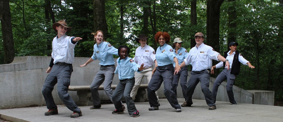 Youth Ambassadors busting out moves for the BioBlitz Dance