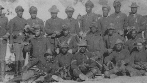 9th Cav Several soldiers posing for a group portrait