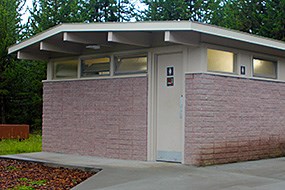 Picture of a campground restroom