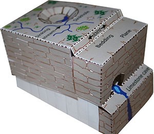 3-D paper model 3-D paper model