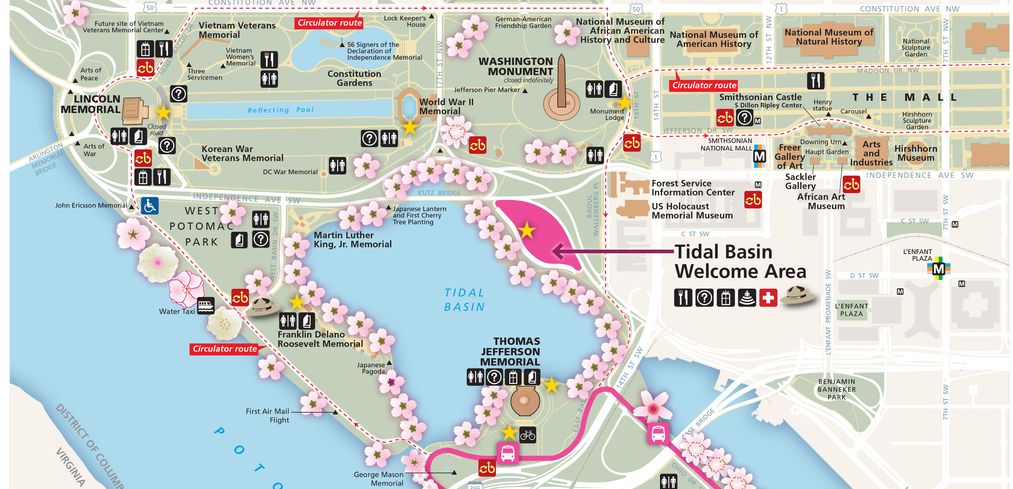 Directions Cherry Blossom Festival (U.S. National Park Service)