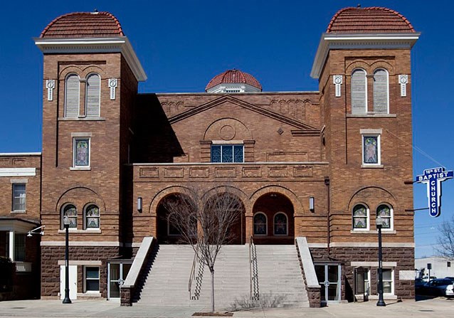 Sixteenth Street Baptist Churcch Color image of the 16th Street Baptist Church