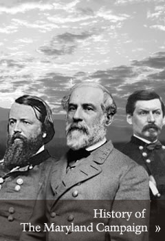 Generals Pope, Lee, and McClellan commanders of the armies of the Maryland Campaign/ Link to History of Maryland Campaign