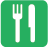 Icon of a fork and knife