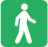 Icon of a person walking