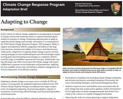Climate change program brief thumbnail Climate change program brief thumbnail