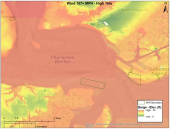 lt= Fort Sumter storm surge map