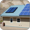 Solar panels on roof in John Day Fossil Beds