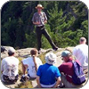 Ranger speaking to group