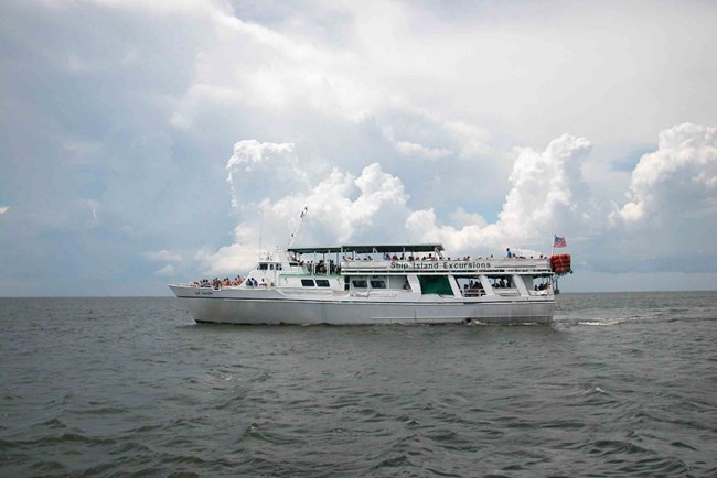 ferry boat on a lake