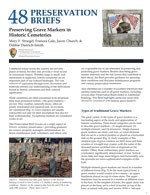 Cover of Preservation Brief 48 document, Preserving Grave Markers in Historic Cemeteries