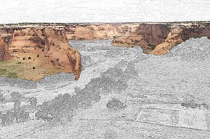 Natural Systems and Features example - Canyon de Chelly National Monument Cliffs of the Canyon de Chelly National Monument are natural features of the cultural landscape