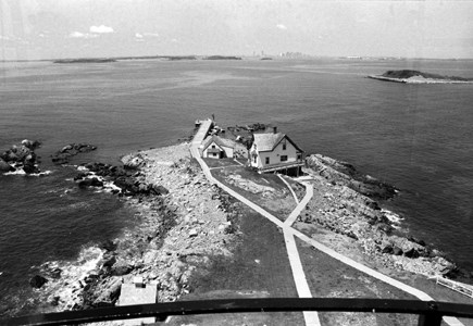 Little Brewster Island from the top of Boston Light